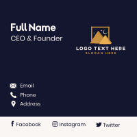 Pyramid Structure Landmark Business Card Design