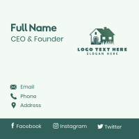 Grass House Gardening Business Card Design