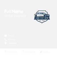 Limousine Vehicle Transportation Business Card Design