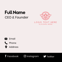 Pilot Academy Emblem Business Card Design