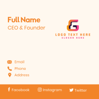 Tech Software App Business Card Design