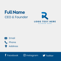 Media Startup Advertising Business Card Design