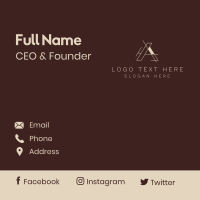 Luxury Apparel Letter A  Business Card Design