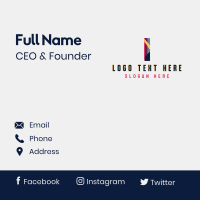 Creative Studio Letter I Business Card Design