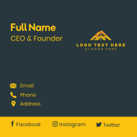 Roof House Maintenance Business Card Design