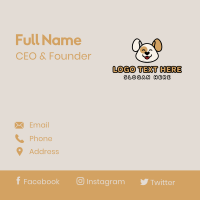 Cute Puppy Dog Business Card Design