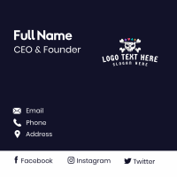 Skull Gaming Esports Business Card Design