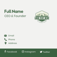 House Gardening Mower Business Card Design