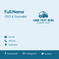 Tour Bus Vehicle Business Card Design