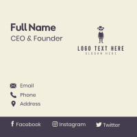 Dog Fashion Clothing Business Card Design