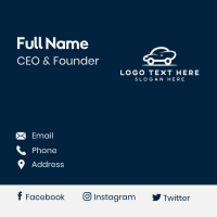 Small Blue Car Business Card Design