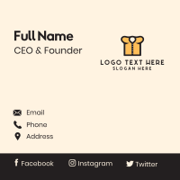 Yellow Shirt Business Card Design