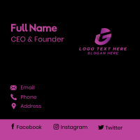 Gradient Tech Programmer Business Card Design