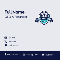 Sports Football Soccer Business Card Design