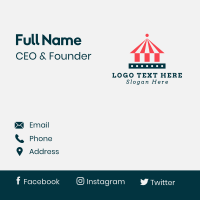 Circus Tent Amusement Park Business Card | BrandCrowd Business Card Maker