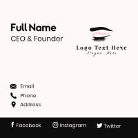 Lashes Cosmetic Surgery Business Card Design