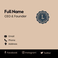 Circle Business Enterprise Business Card Design