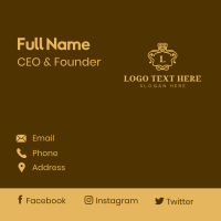 Luxury Gourmet Restaurant Business Card Design