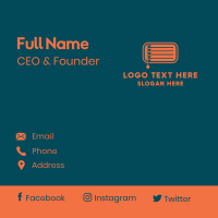 Rectangle Window Blinds Business Card Design