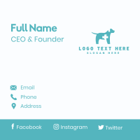 Dog Veterinary Care Business Card Design