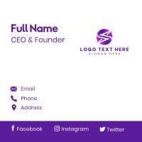 Electricity Charge Lightning Business Card Design