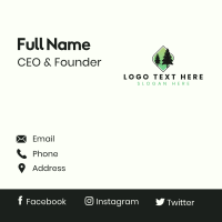 Eco Pine Tree Forestry Business Card Design