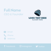 Beanie Fashion Hat Business Card Design