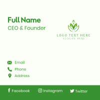 Eco leaves Farming Business Card Design