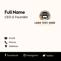 Truck Moving Logistics Business Card Design