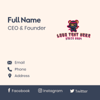 Hamster Ninja Warrior  Business Card Design