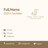 Simple Corporate Curl Business Card Design