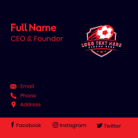 Soccer Sport League Business Card Design