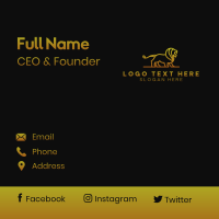 Gold Lion Corporation Business Card Design