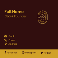 Elegant Luxury Crown Business Card Design