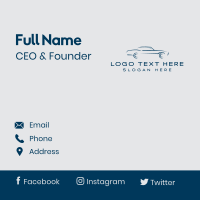 Car Detailing Automobile Business Card Design