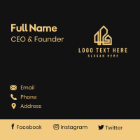 Abstract House Building Business Card Design