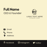 Smiling Retro Handyman  Business Card Design