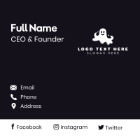 Scary Haunted Ghost Business Card Design