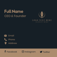 Fountain Pen Feather Writing Business Card Design