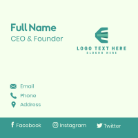 Crypto Banking App Business Card Design