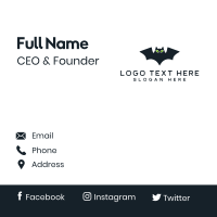 Alien Bat Business Card Design