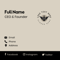 Thunder Vape Wing Business Card Design