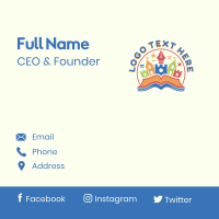 Castle Daycare Education Business Card Design