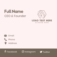 Turban Lady Beauty Business Card Design