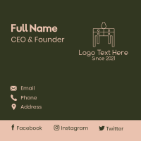 Table Home Furnishing  Business Card Design