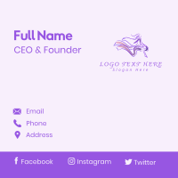 Purple Dancer Dress Business Card Design