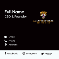 Fierce Leopard Gaming Business Card Design