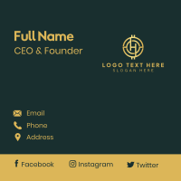 Crypto Financial Investment Business Card Design