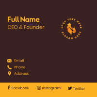 Fried Chicken Flame Business Card Design