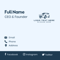 SUV Garage Vehicle Business Card Design